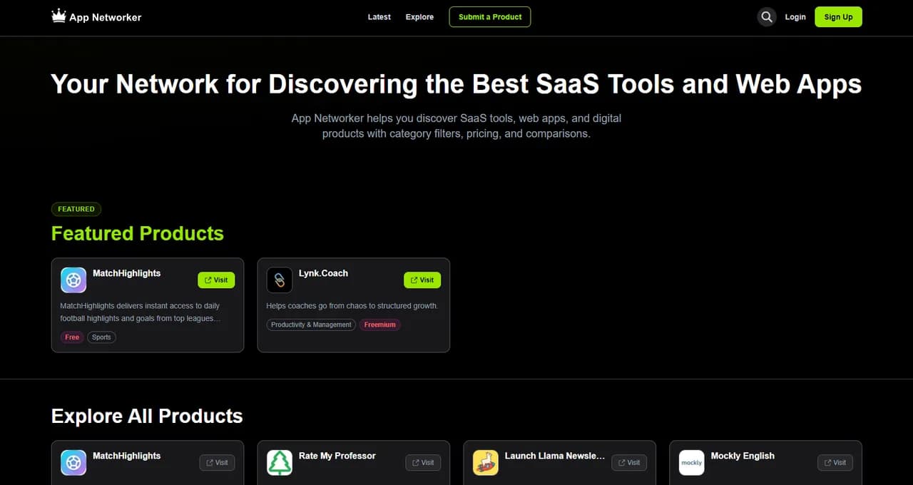 App Networker Screenshot