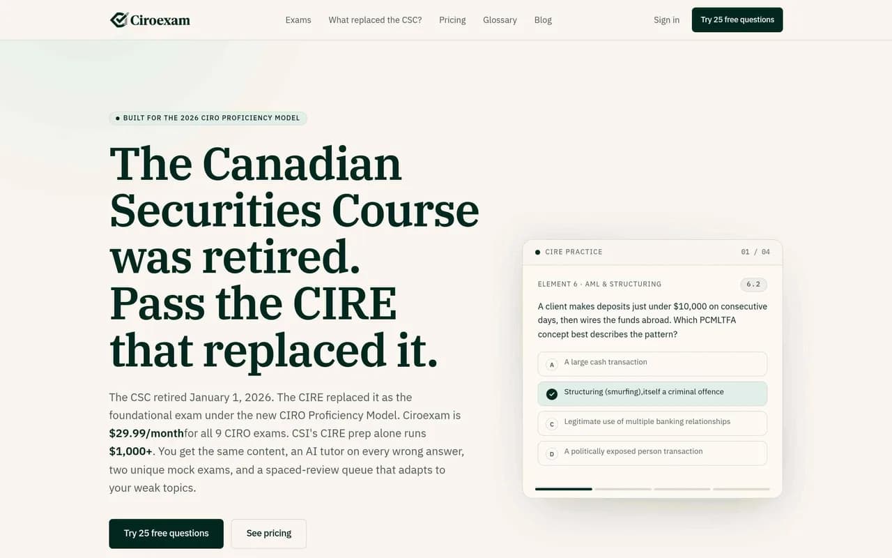 CIROExam Screenshot