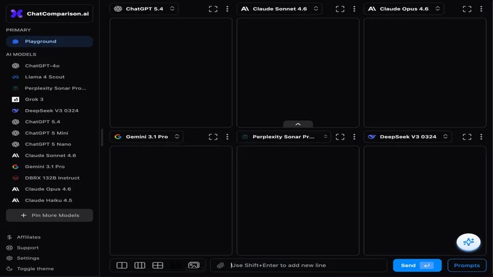 ChatComparison Screenshot