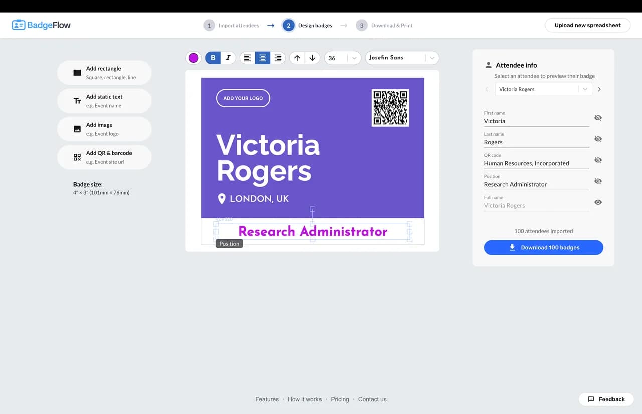 BadgeFlow Screenshot