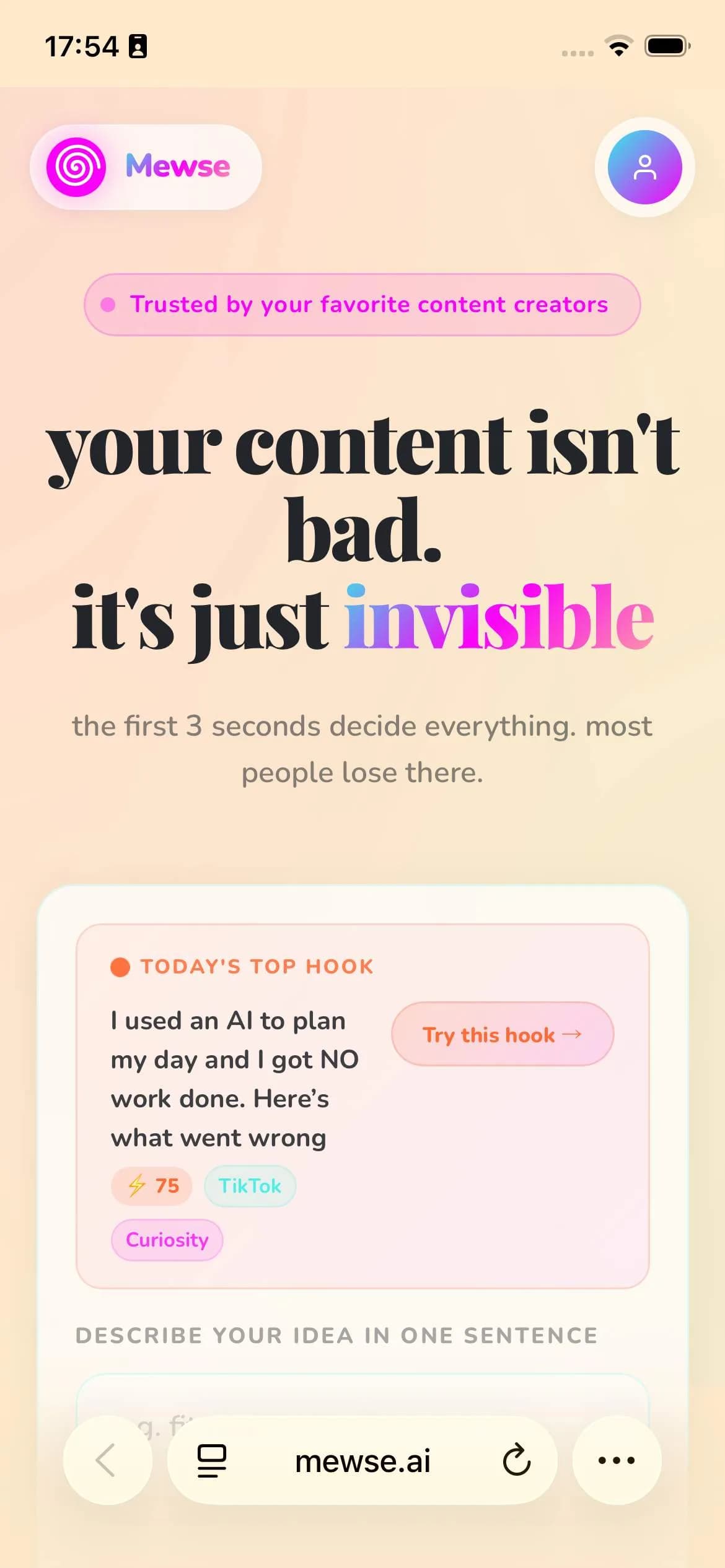 Mewse Screenshot