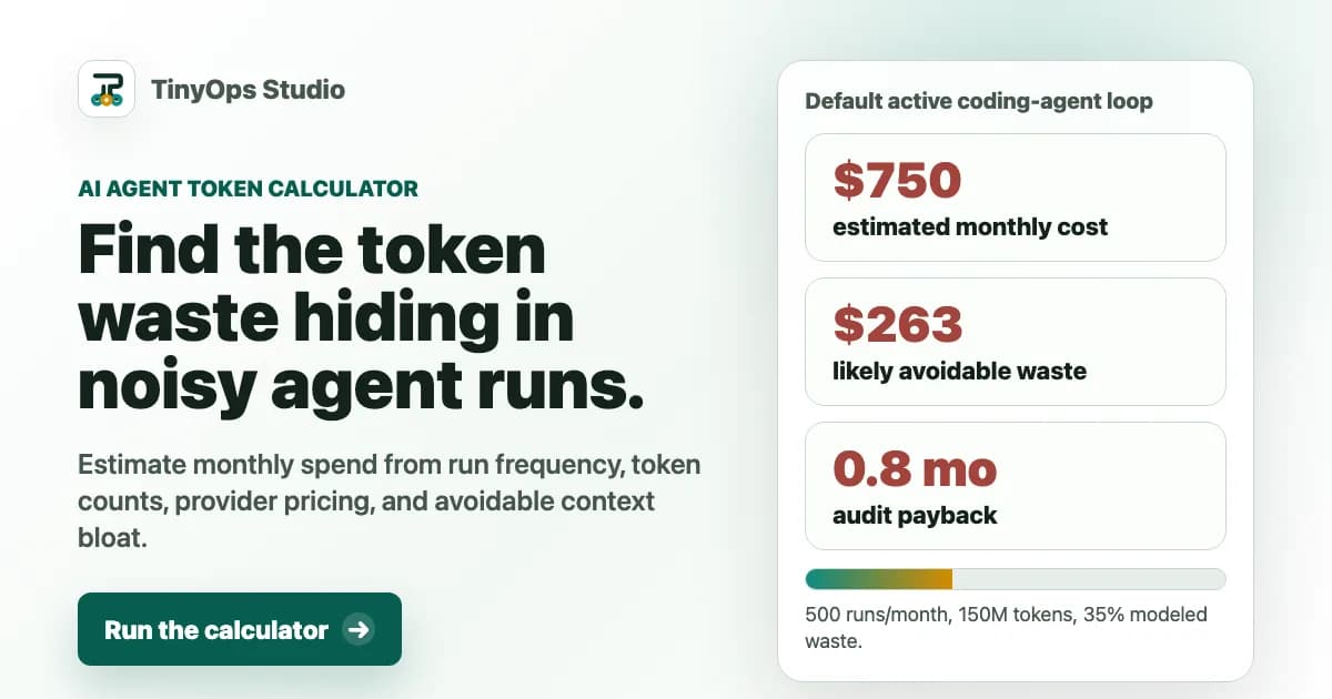 AI Agent Token Cost Calculator