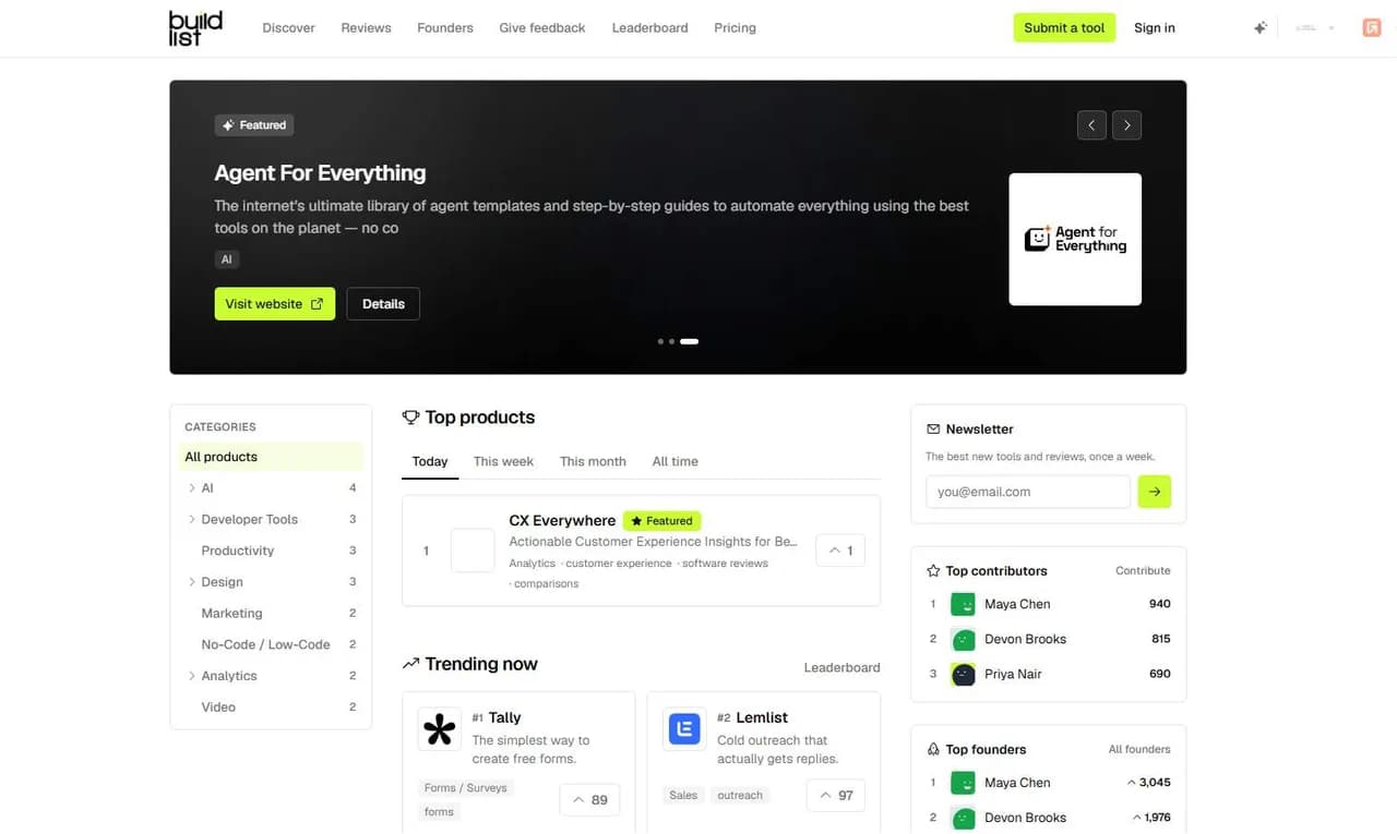 Buildlist