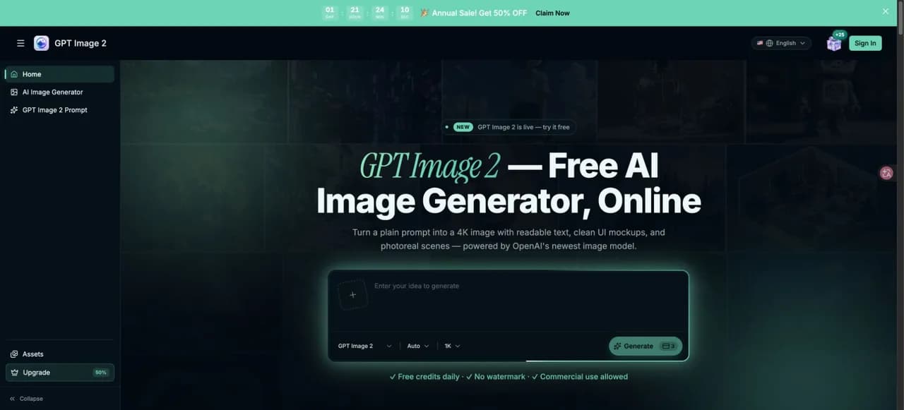 GenImageAI Screenshot