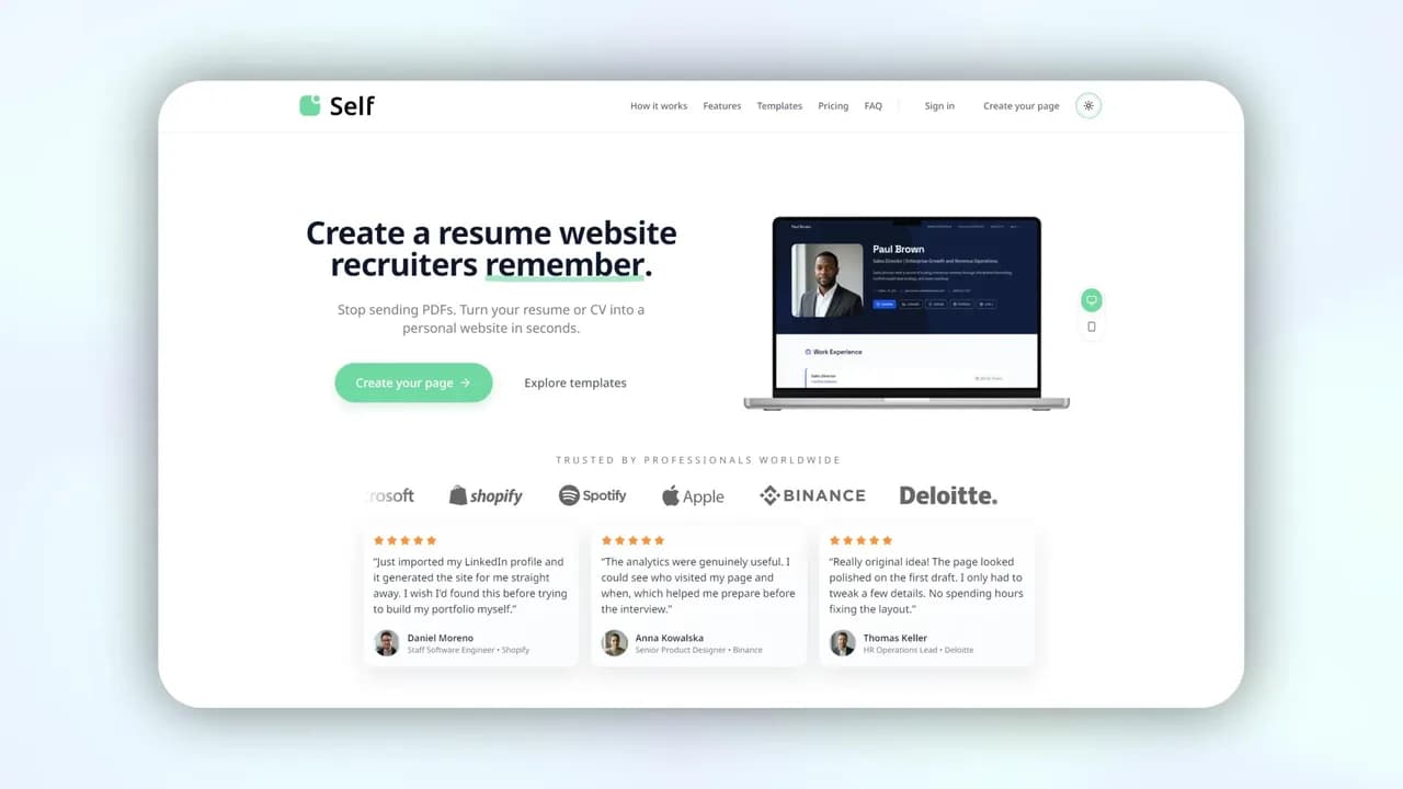 Self (self.cv)