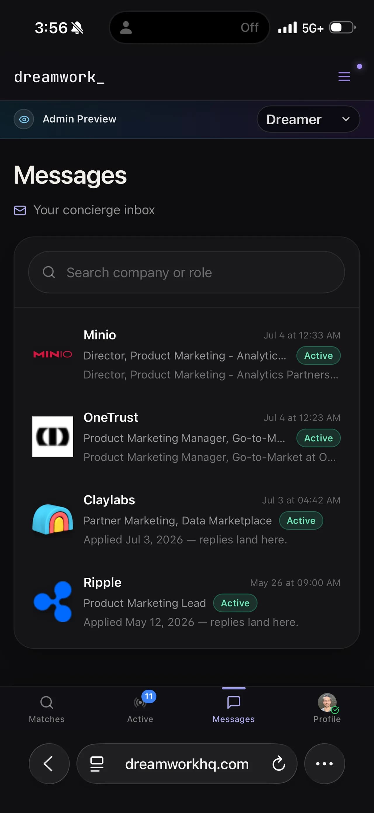 Dreamwork Screenshot