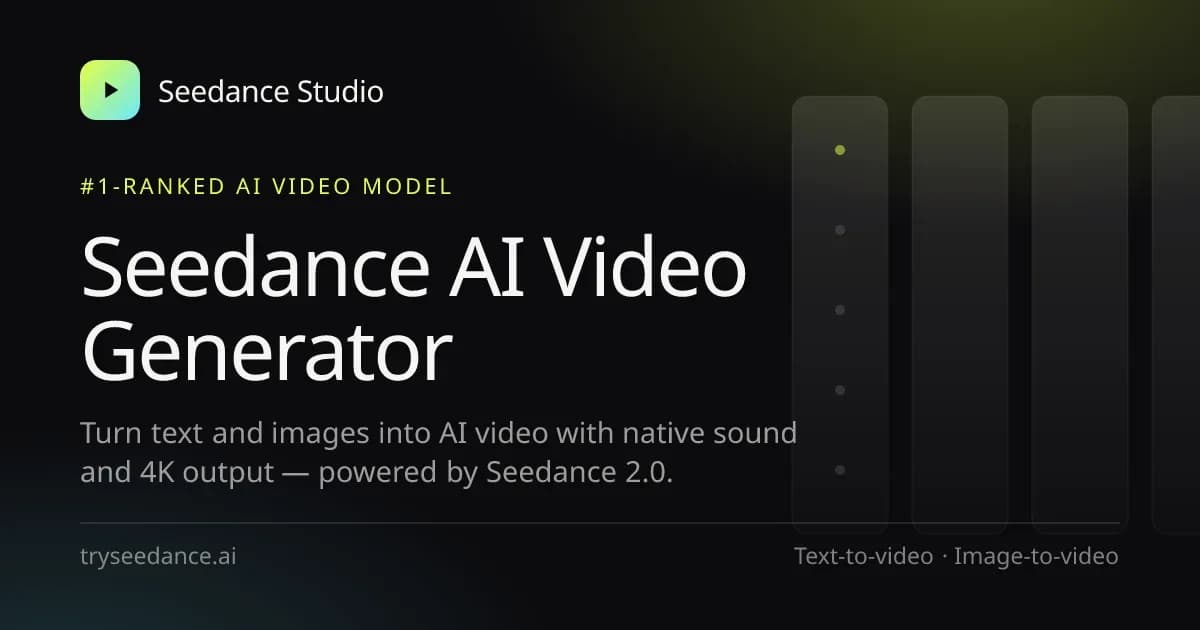 Seedance Studio Screenshot