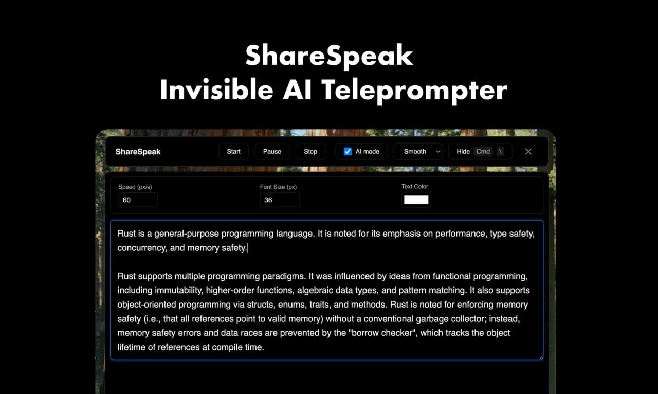 ShareSpeak Screenshot