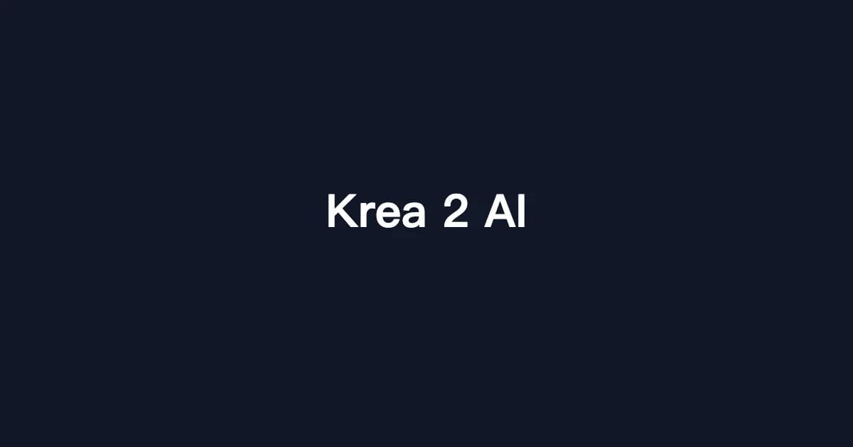 Krea 2 AI
