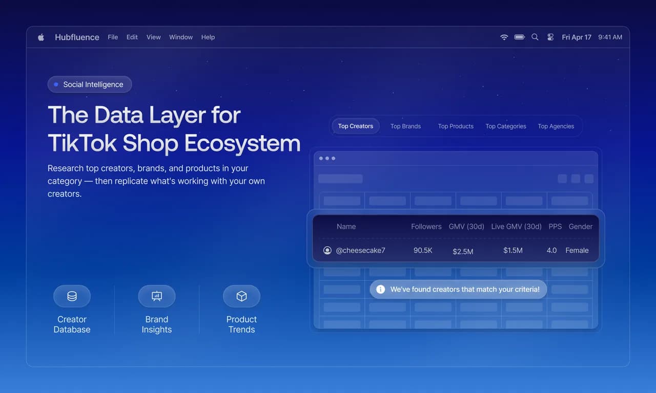 Hubfluence Screenshot