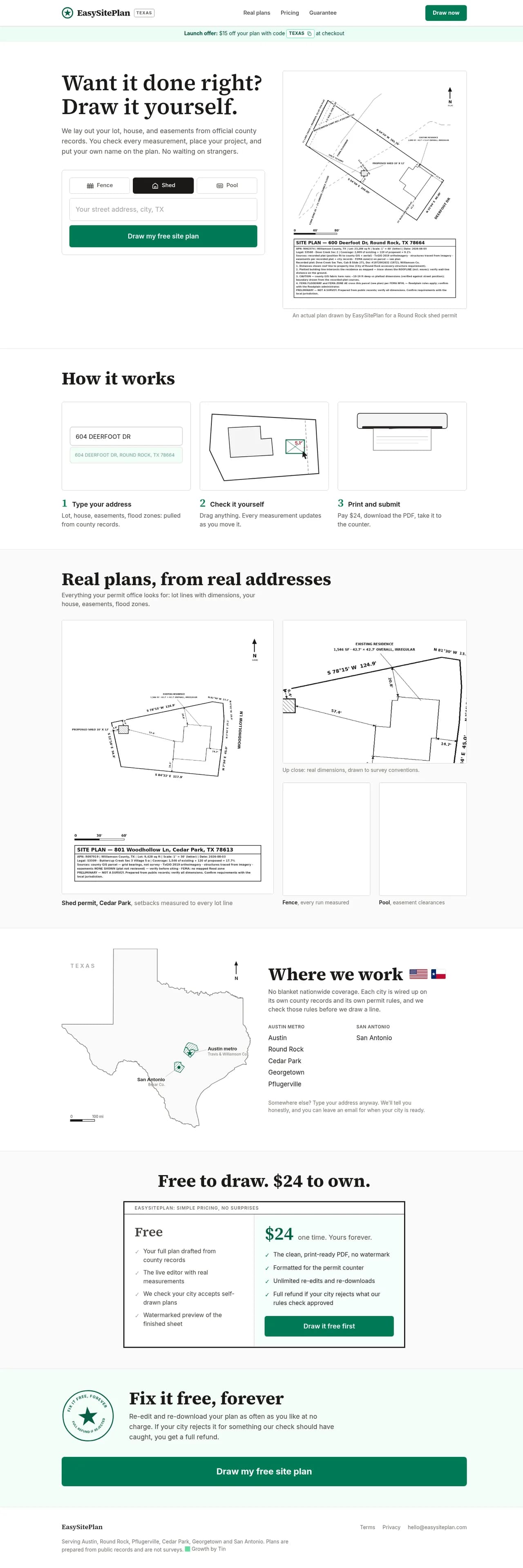 EasySitePlan Screenshot