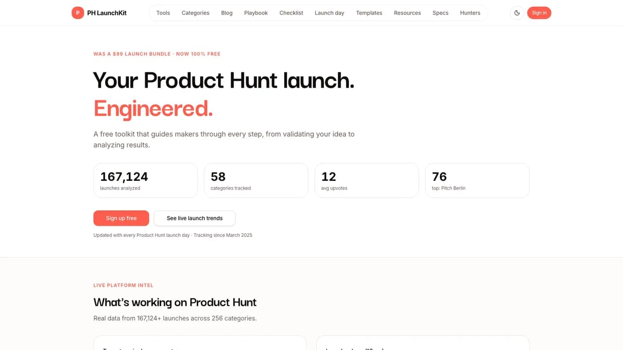 PH LaunchKit Screenshot