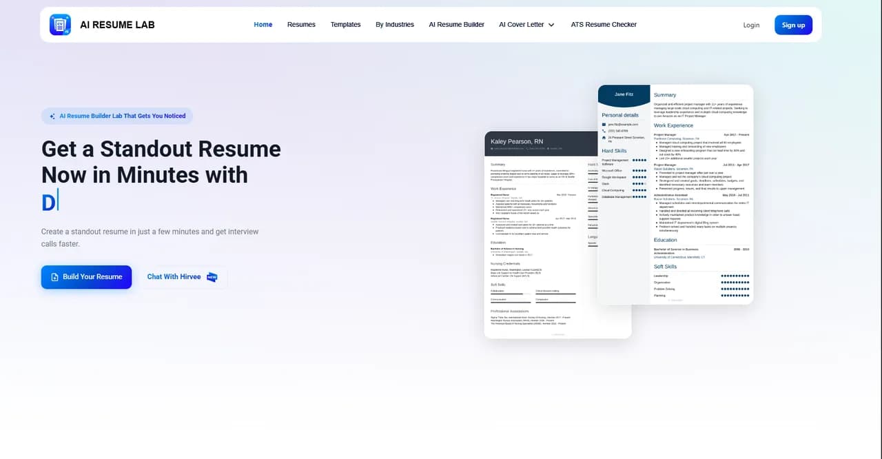 ai resume lab Screenshot