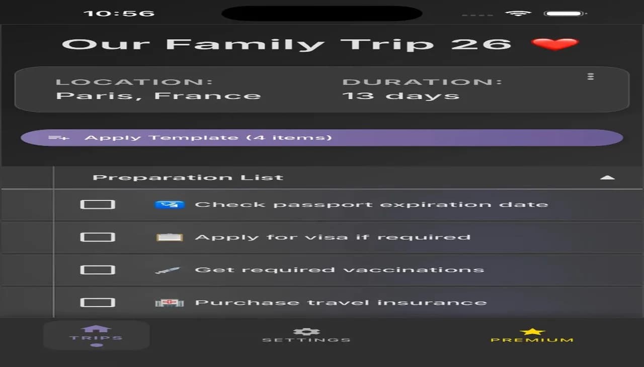 PackMyTrip Screenshot