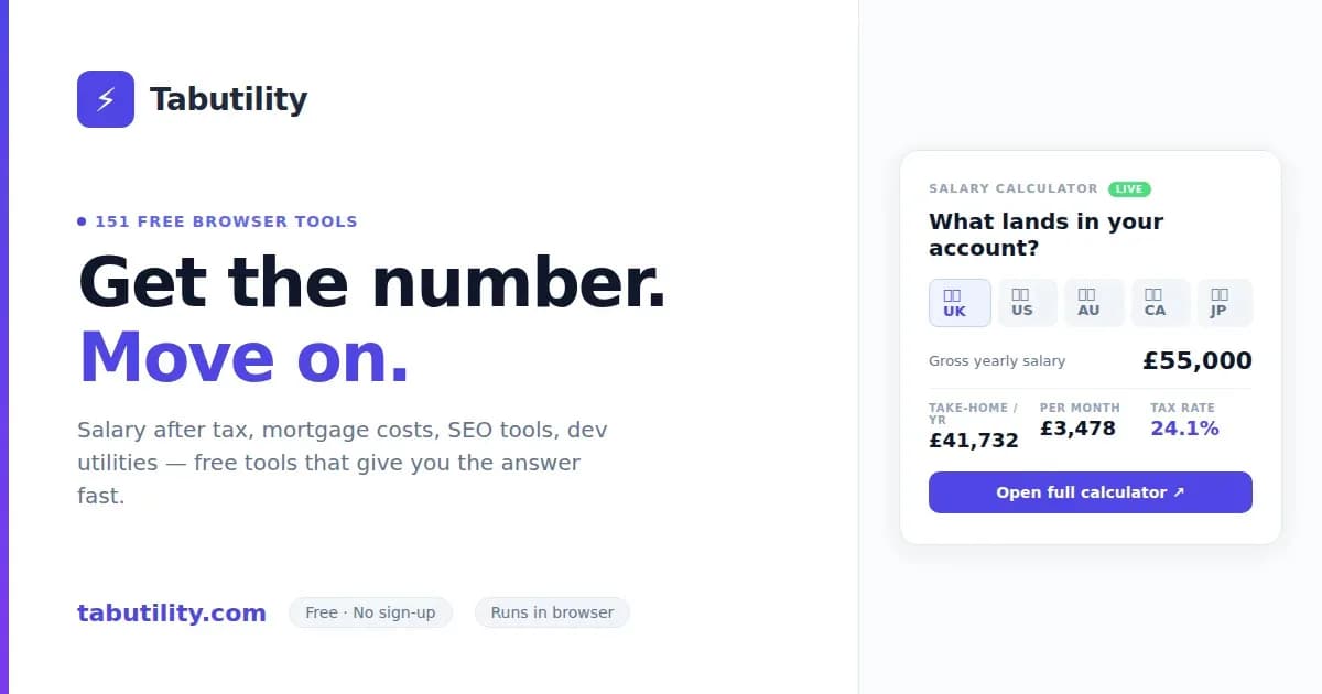 Tabutilitycom Screenshot
