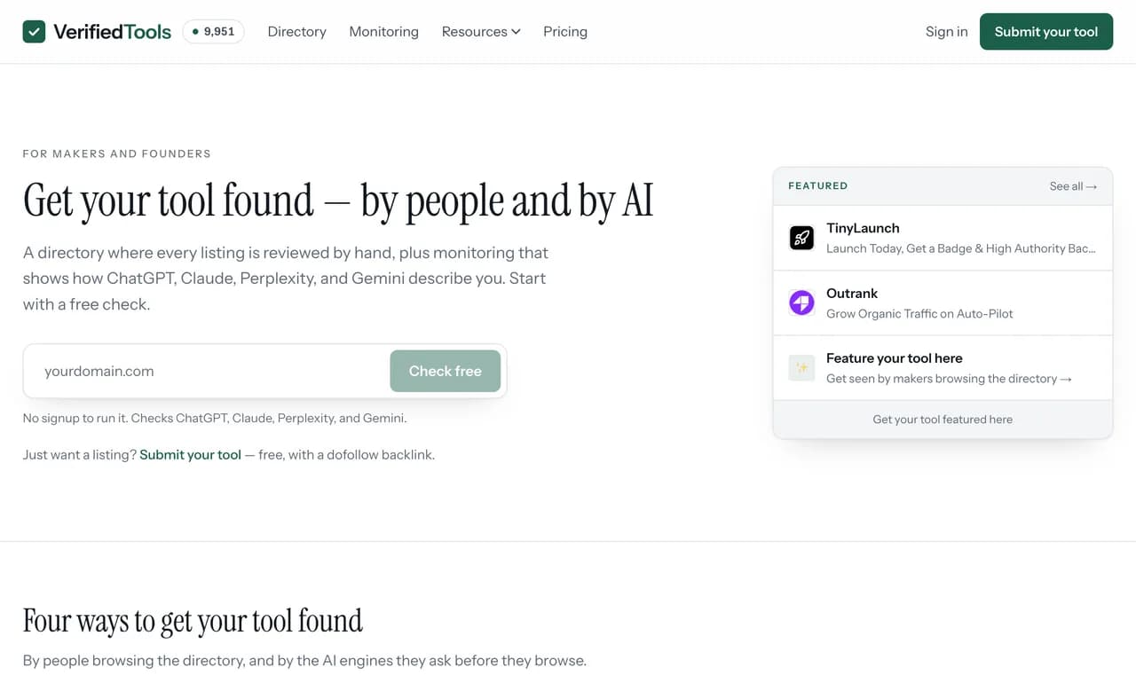 Verified Tools Screenshot