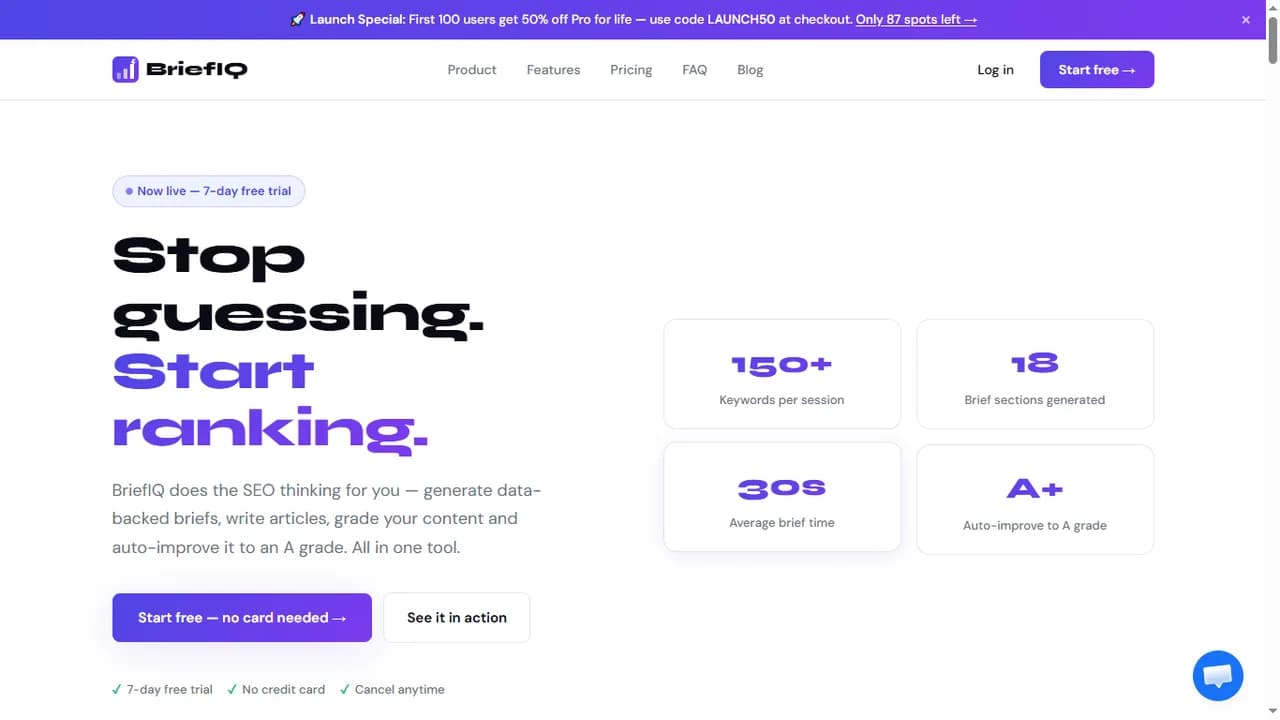 BriefIQ Screenshot