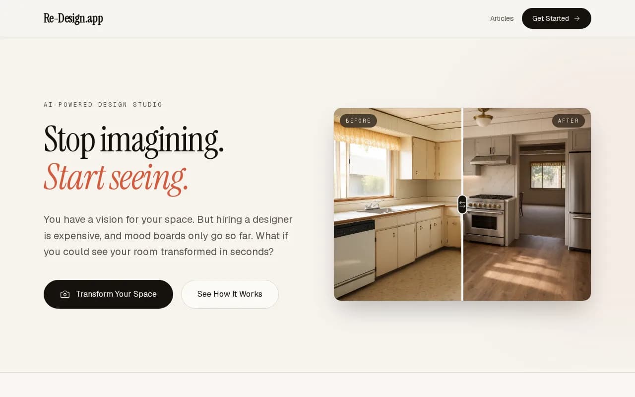 Re-Design Screenshot