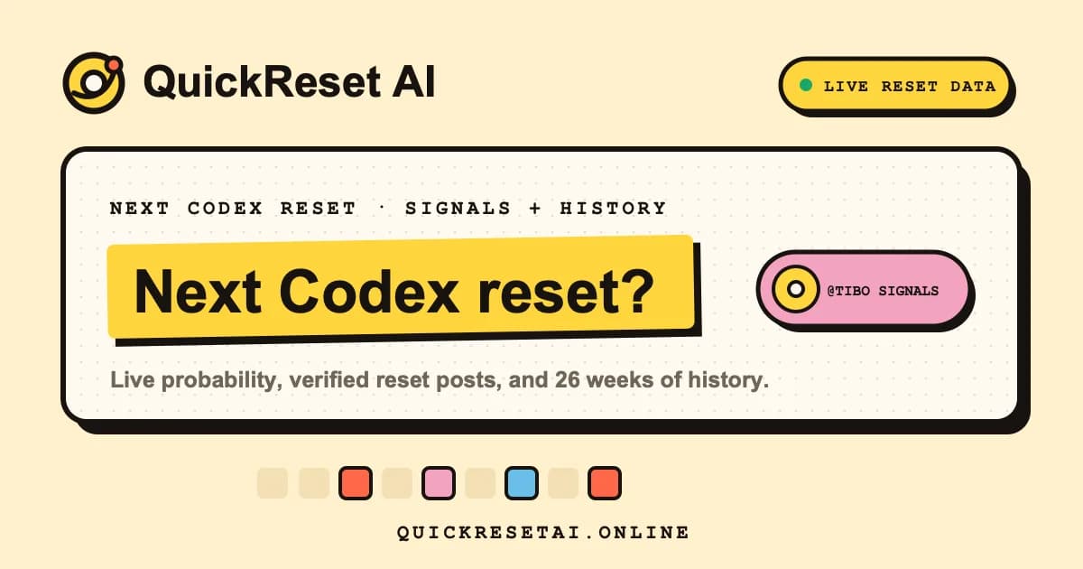 Codex Reset Radar Screenshot