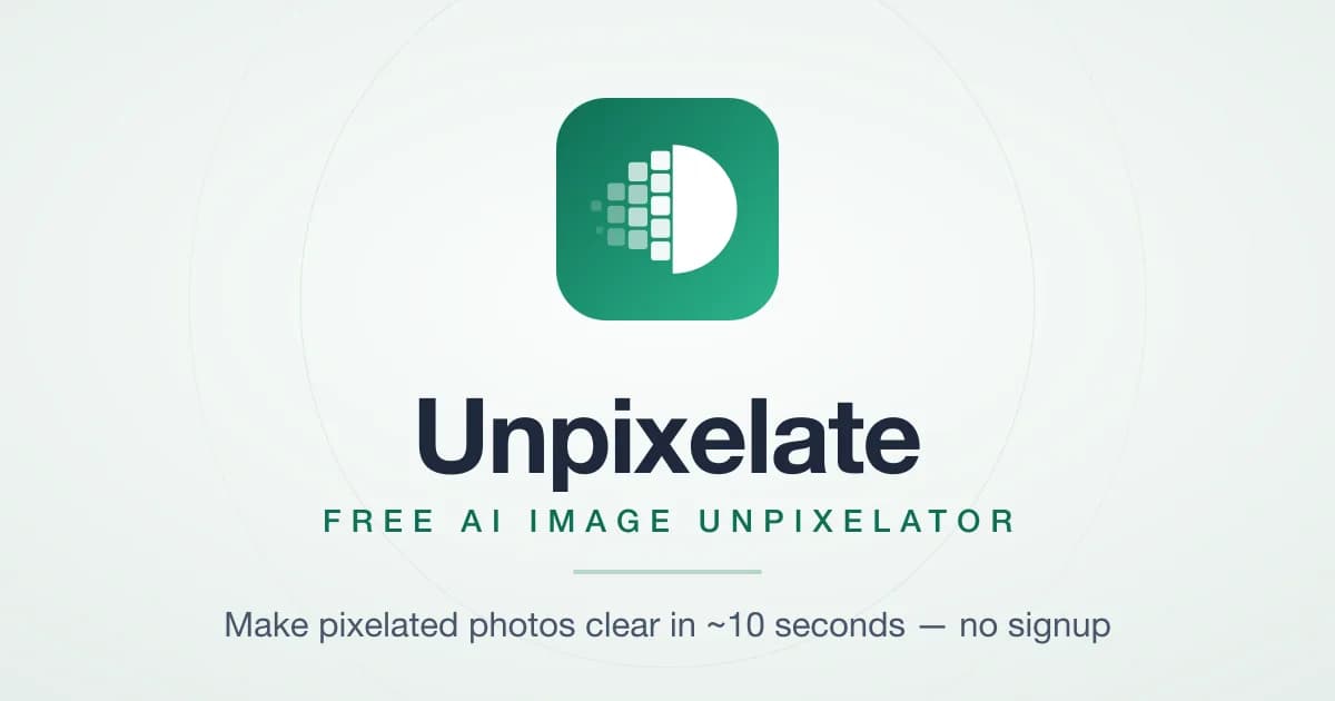 Unpixelate AI Screenshot
