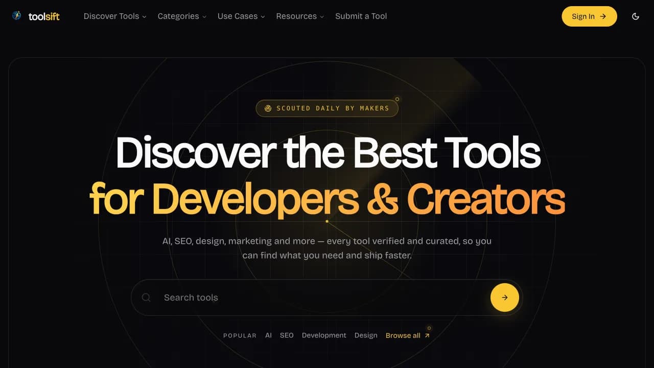 ToolSift Screenshot