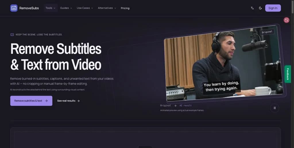 RemoveSubs Screenshot