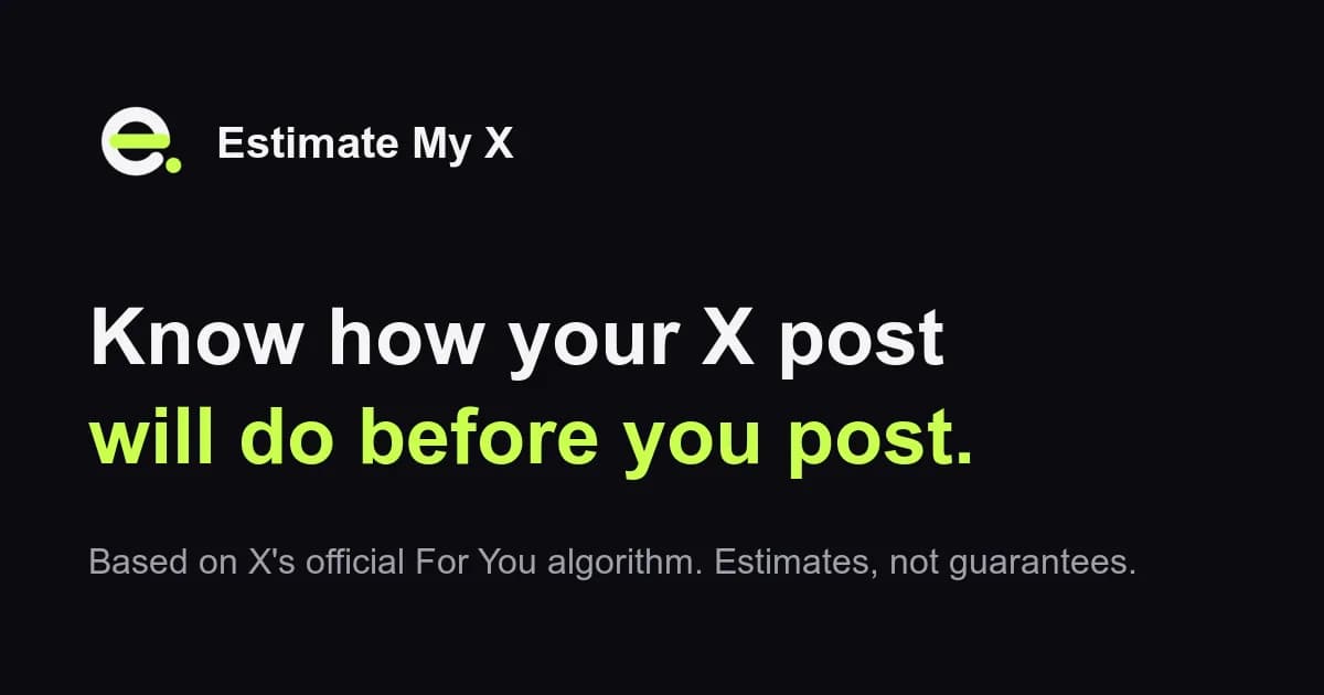 Estimate My X Screenshot