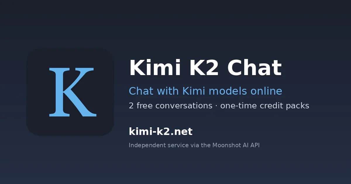 Kimi K2 Chat Screenshot