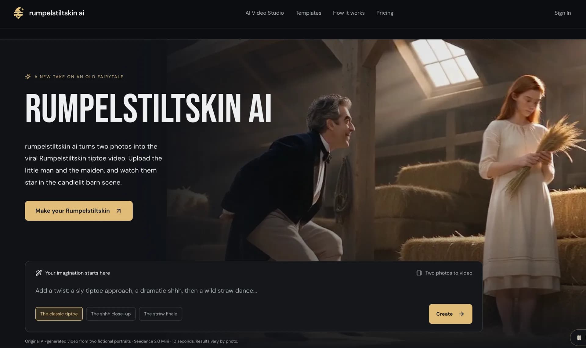 Rumpelstiltskin AI Screenshot
