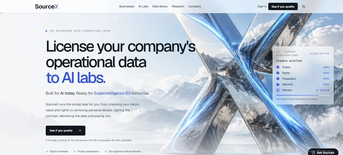 SourceX Screenshot