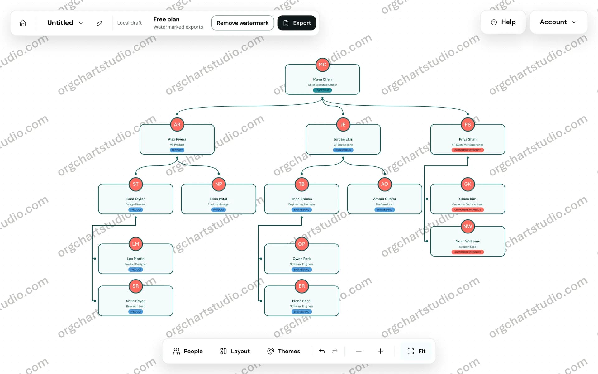 Org Chart Studio Screenshot