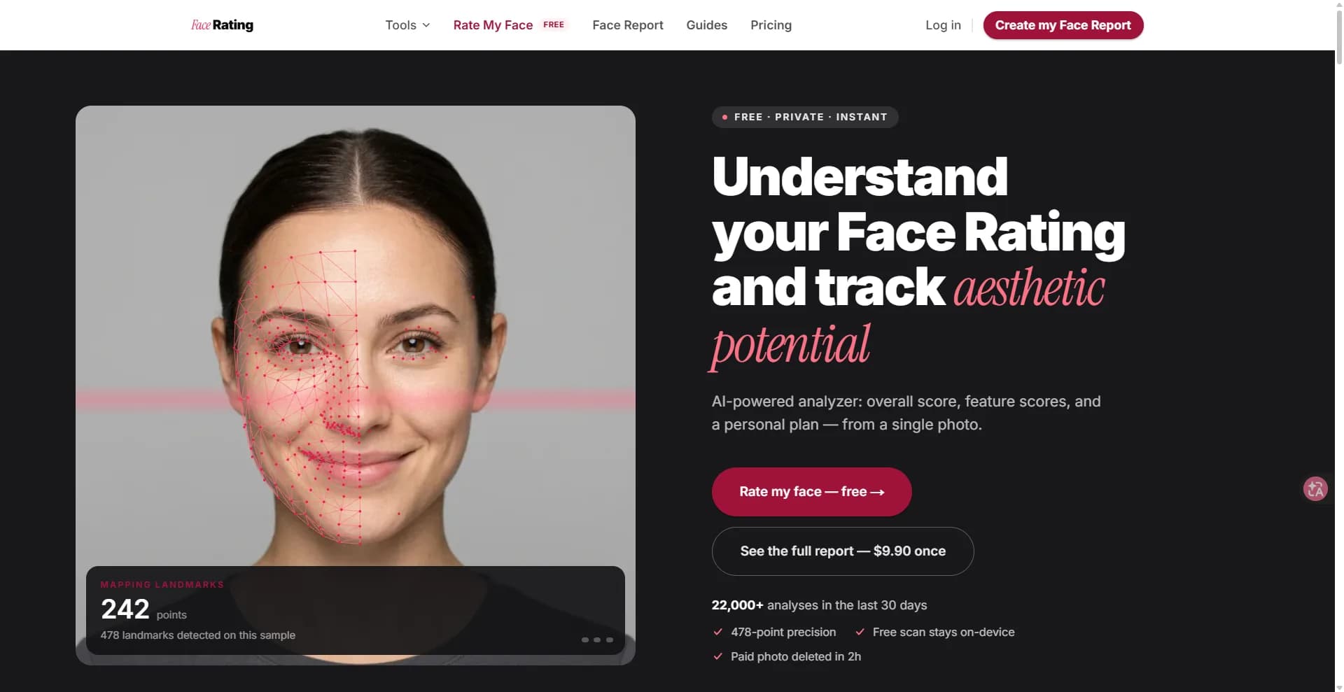 face rating Screenshot