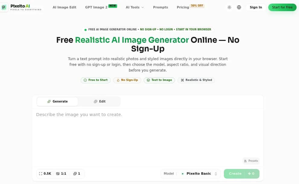 Pixelto AI Screenshot