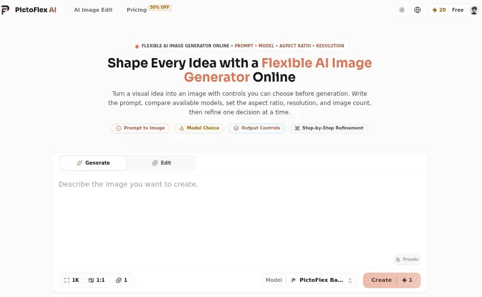 PictoFlex AI Screenshot