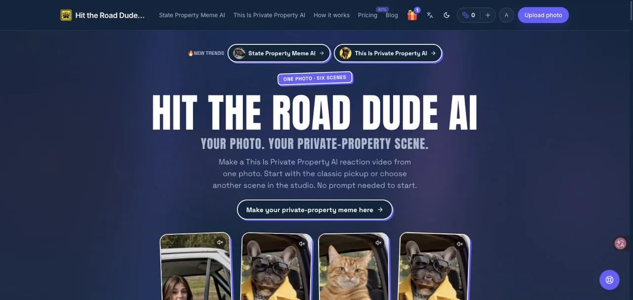 Hit the Road Dude AI Screenshot