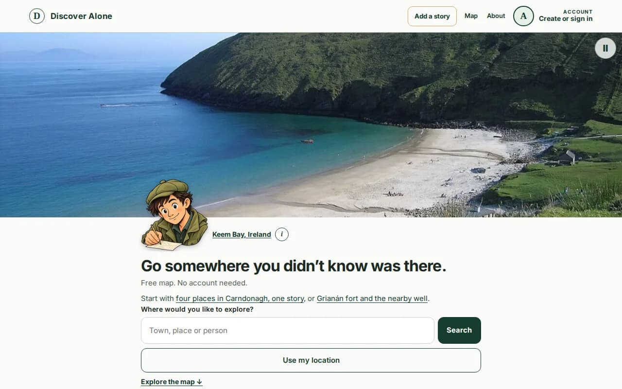 Discover Alone Screenshot