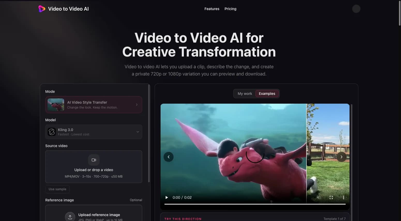 Video to Video AI Screenshot
