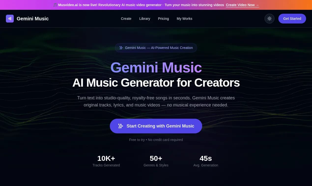 Gemini Music Screenshot
