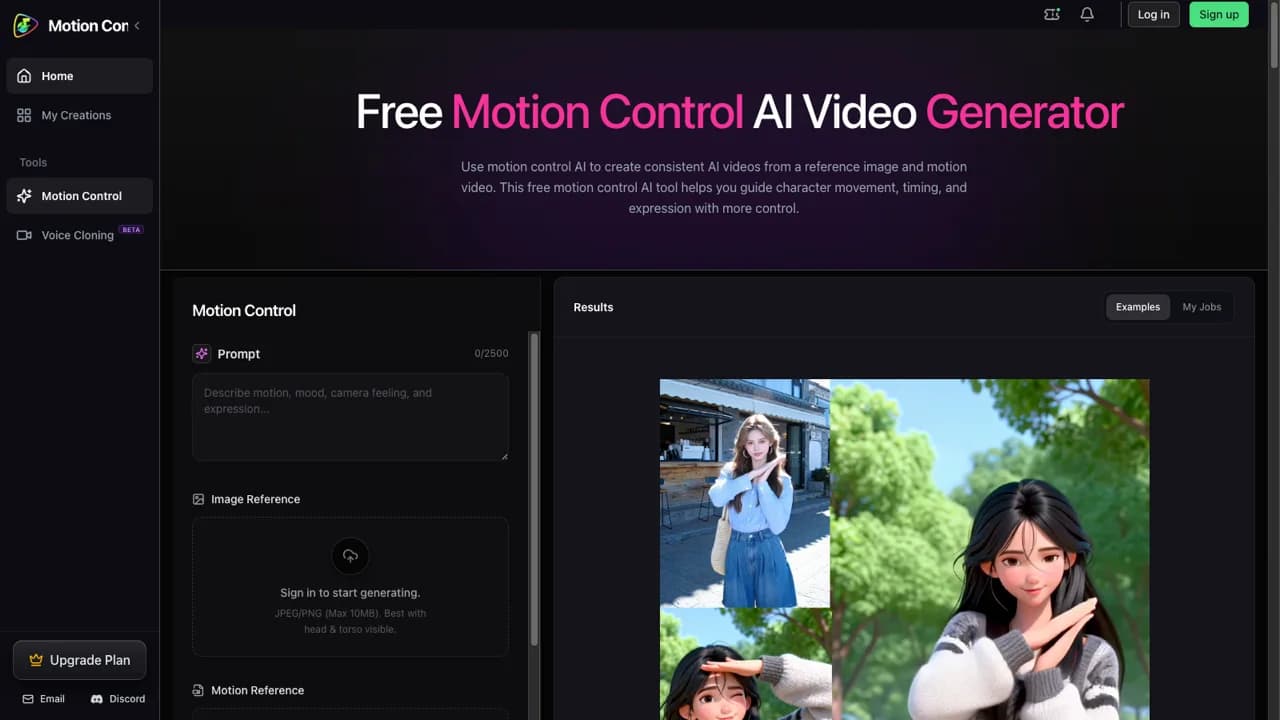 Motion Control AI Screenshot