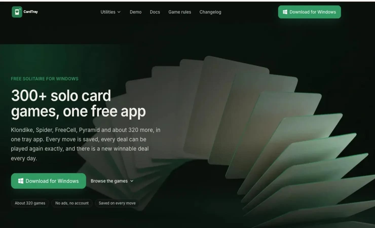 CardTray Screenshot