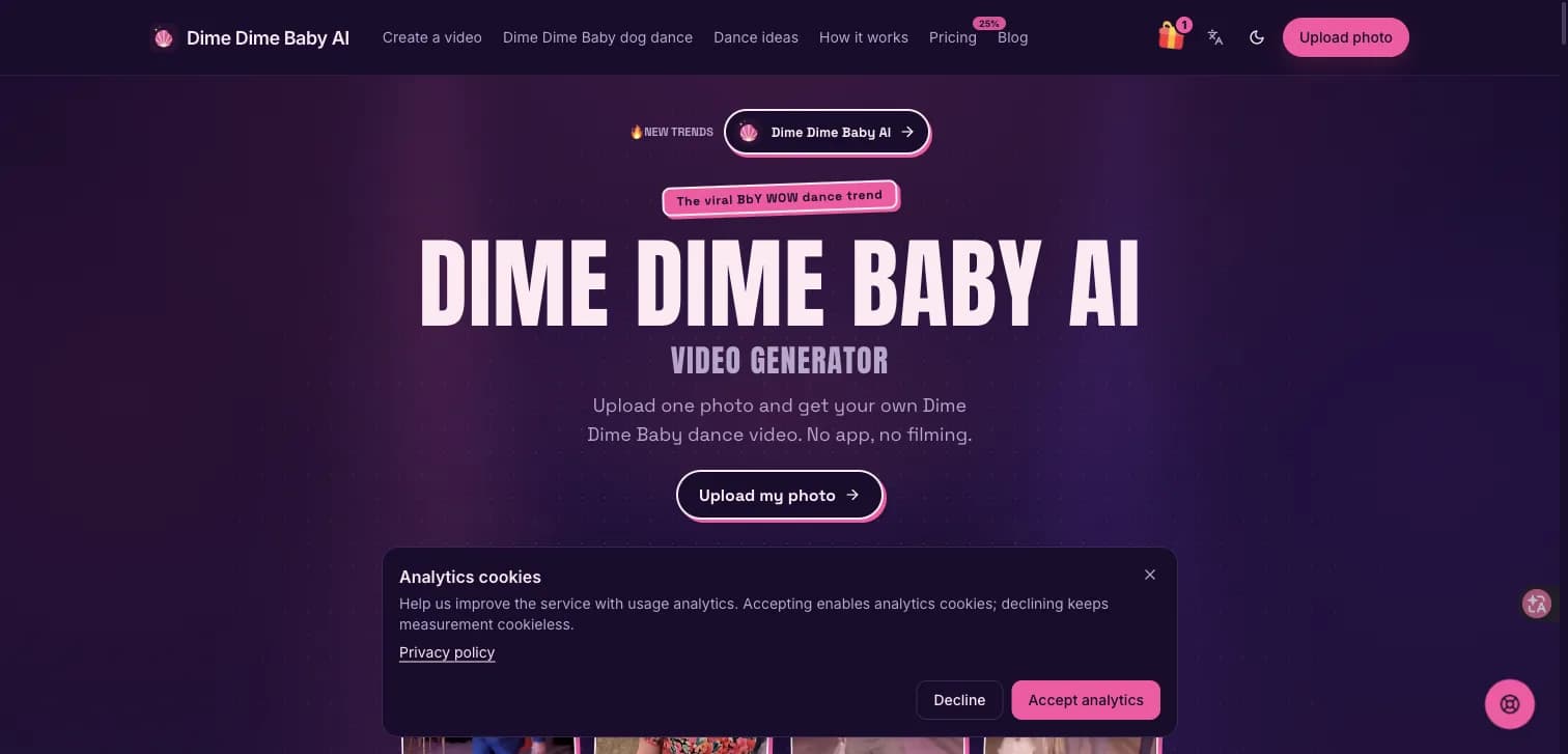 Dime Dime Baby AI Screenshot