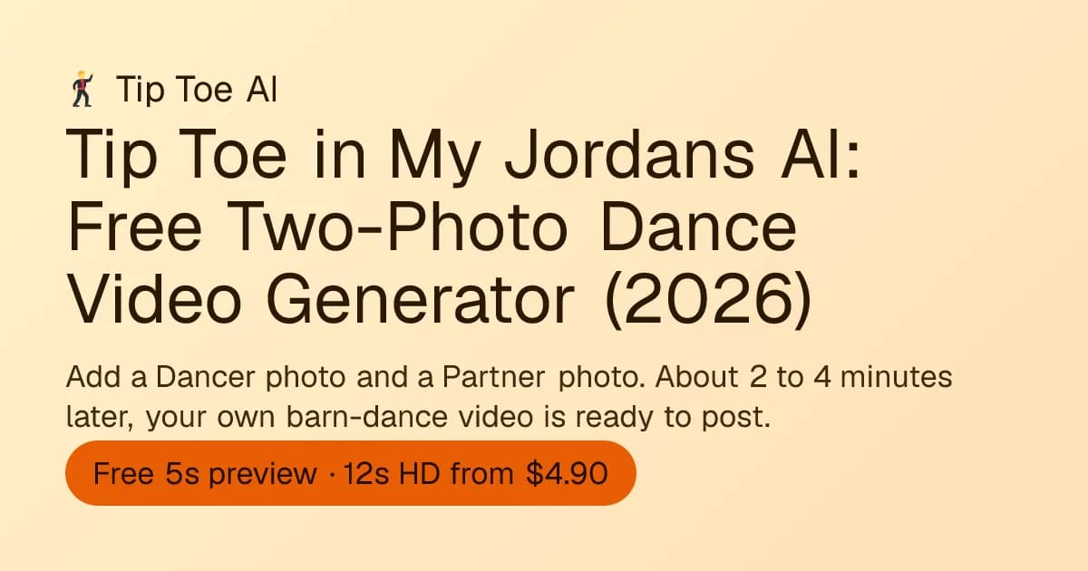Tip Toe in My Jordans AI (Tip Toe AI)