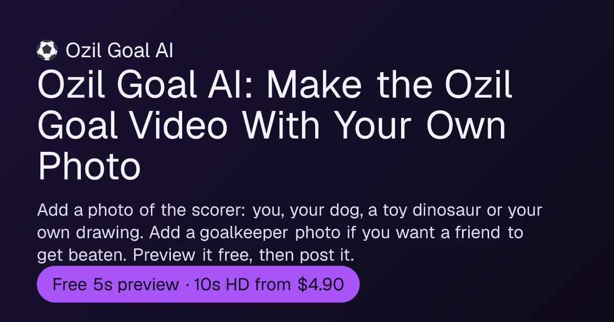 Ozil Goal AI Screenshot