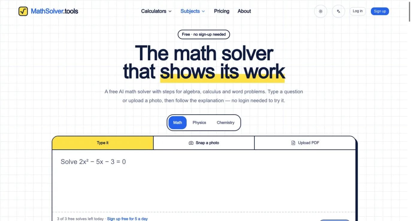 MathSolver Screenshot