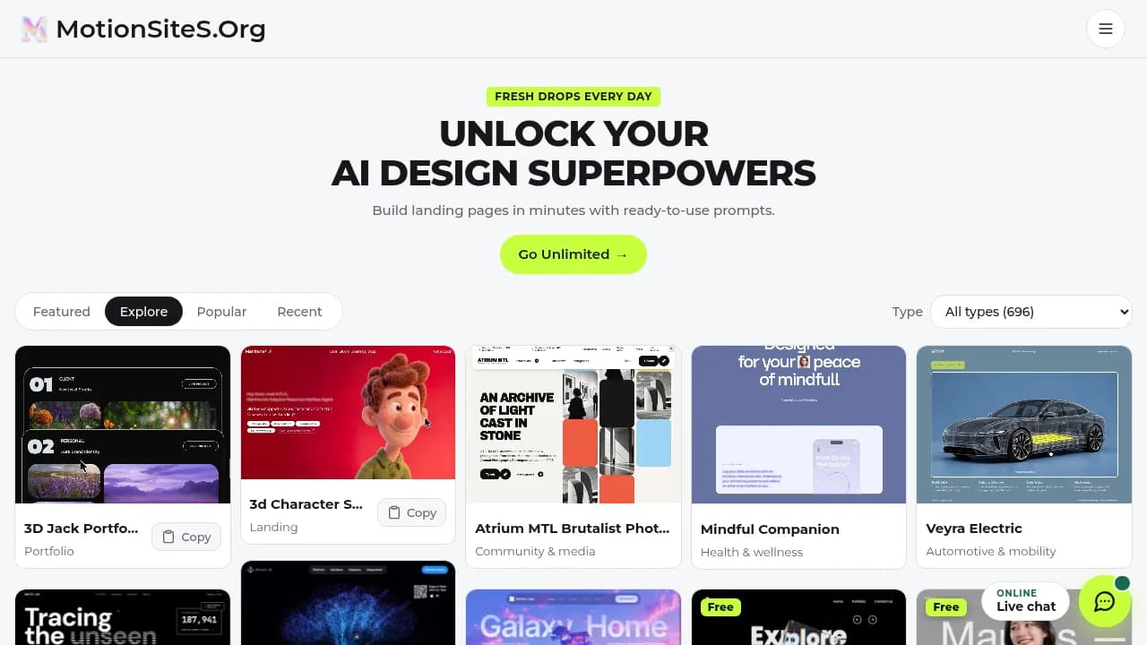 MotionSites Screenshot