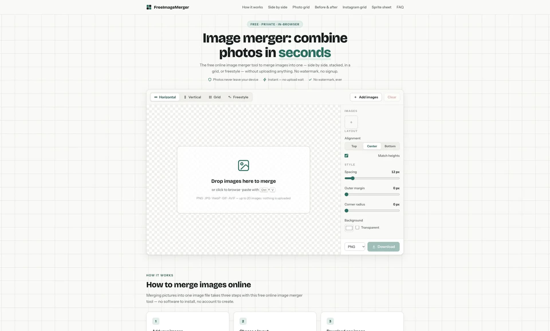 Free Image Merger Screenshot