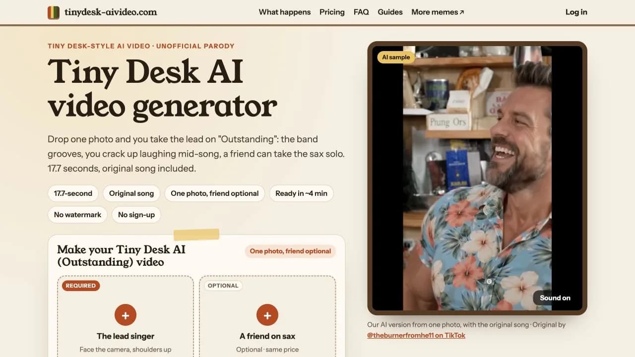 Tiny Desk AI Video