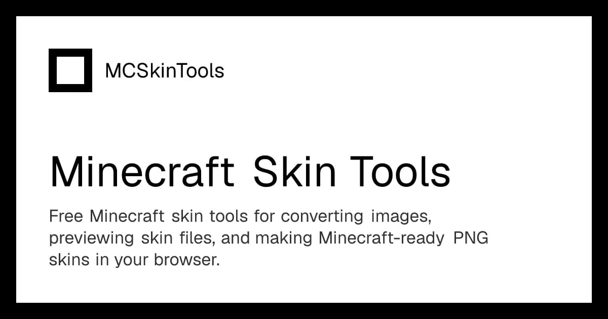 MCSkinTools Screenshot
