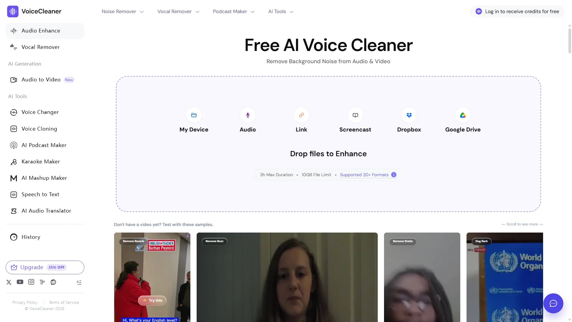 Voice Cleaner Screenshot